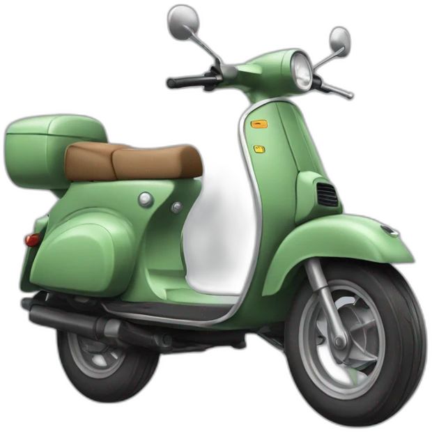 Scooter avec deux roues à l’avant emoji