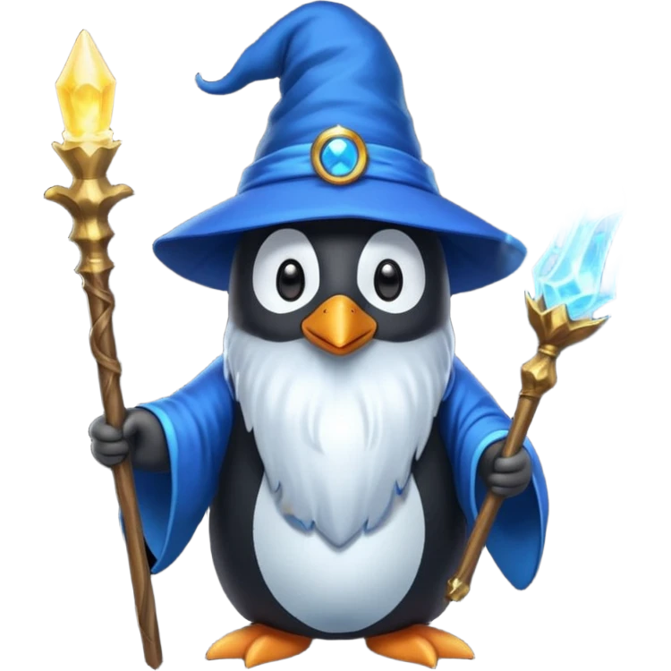 Penguin Wizard emoji