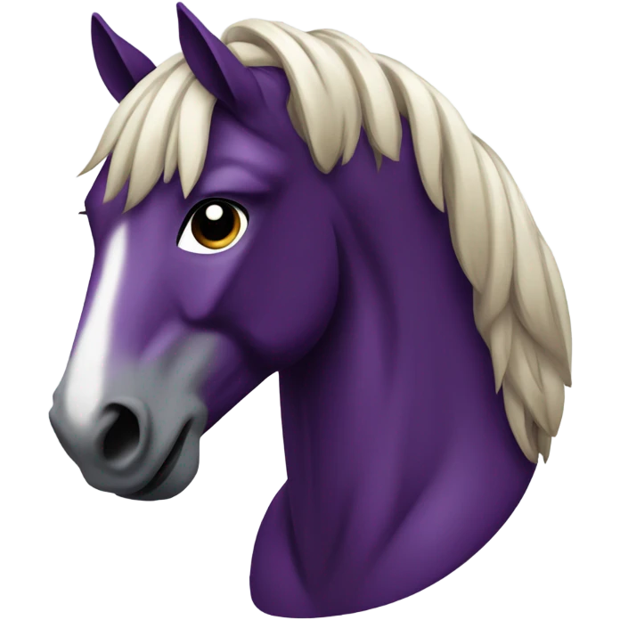 Grape purple horse emoji