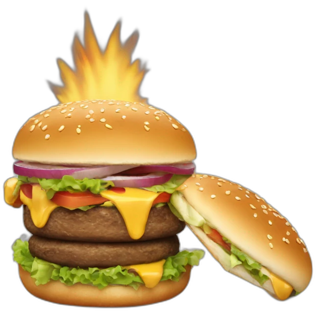 cannon-firing-burger emoji
