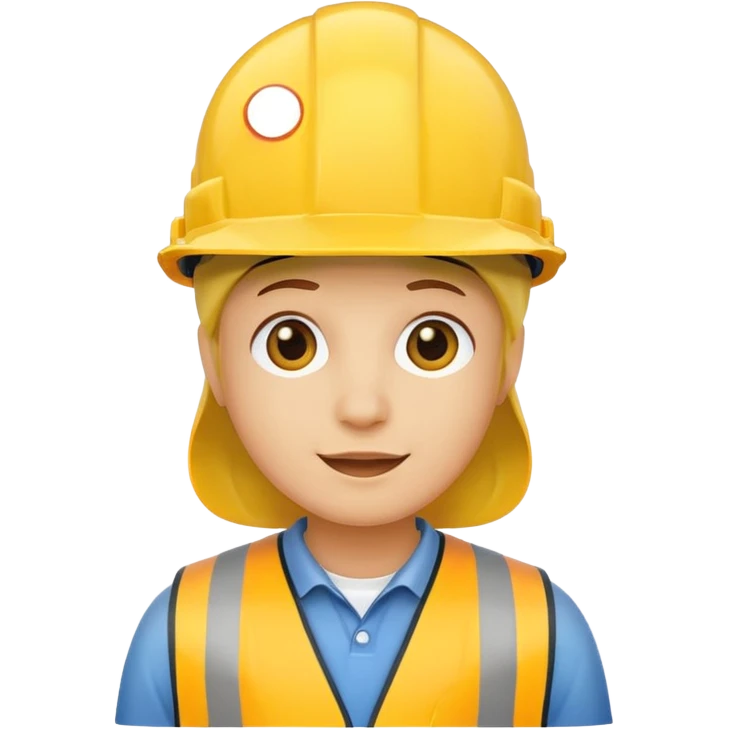 construction hat only, front facing emoji