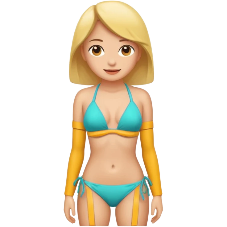 a girl wearing a bikini emoji