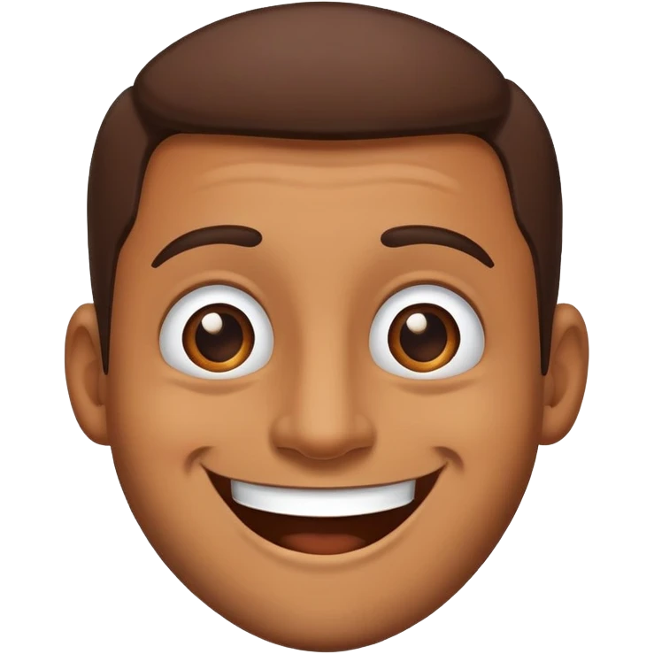 Happy brown guy emoji