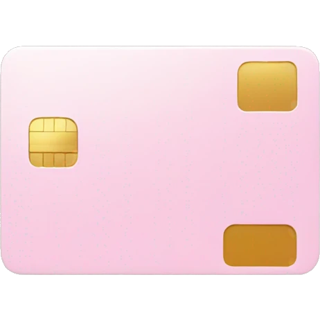 pastel pink credit card emoji
