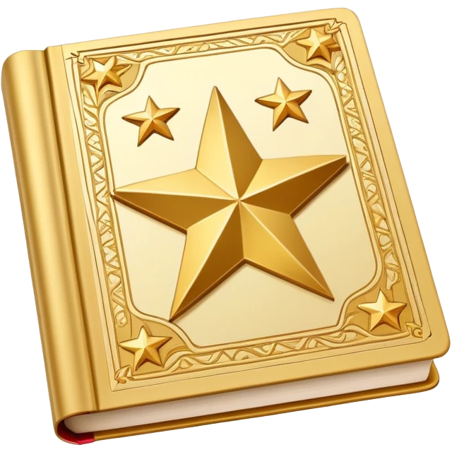 book with star design in the cover emoji