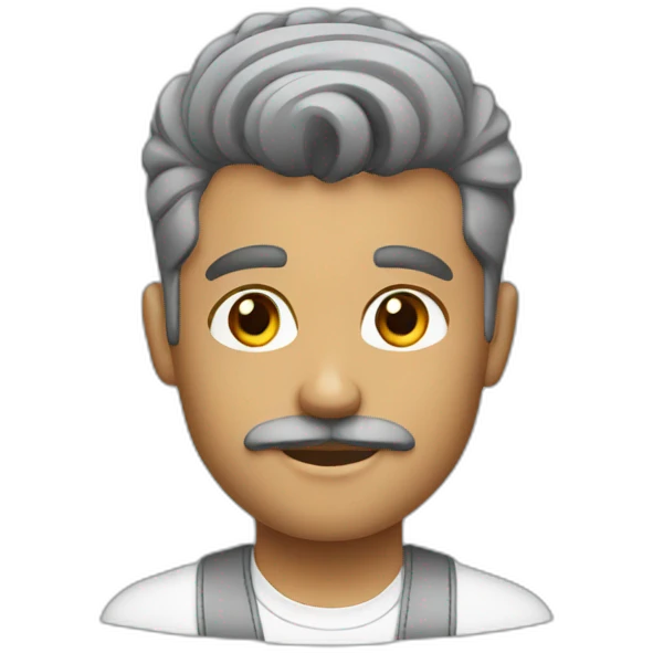 barber grey emoji