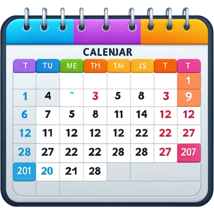 I want an emoji for a slack app that covers a weekly rotation - so something that has a calendar or depicts incidents or monitoring emoji