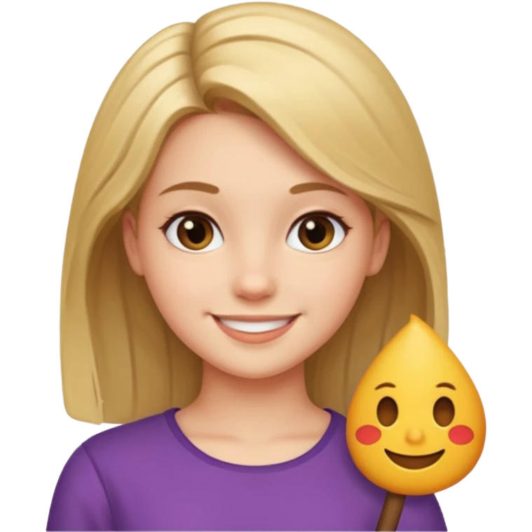 دختری که جوانه جانبی  emoji