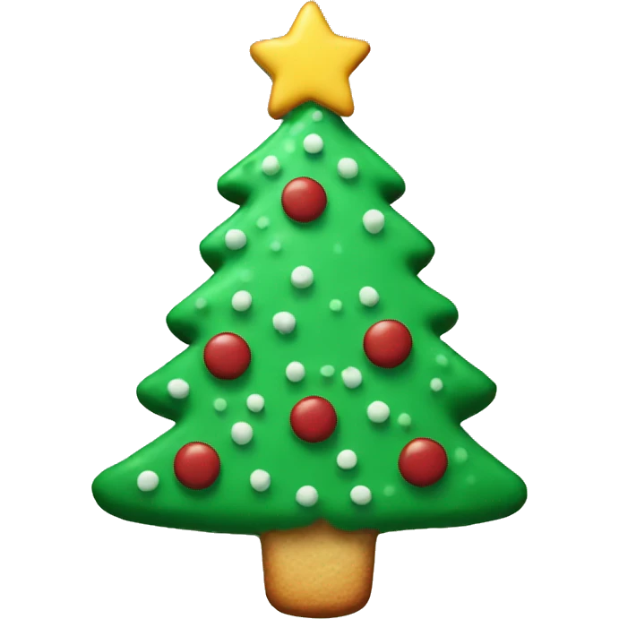 Christmas tree cookie  emoji