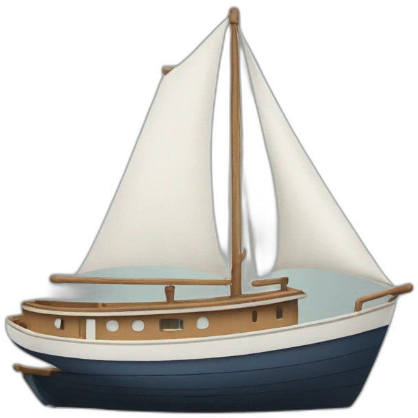 Boat in form emoji