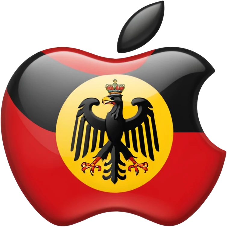German empire flag in apple style emoji