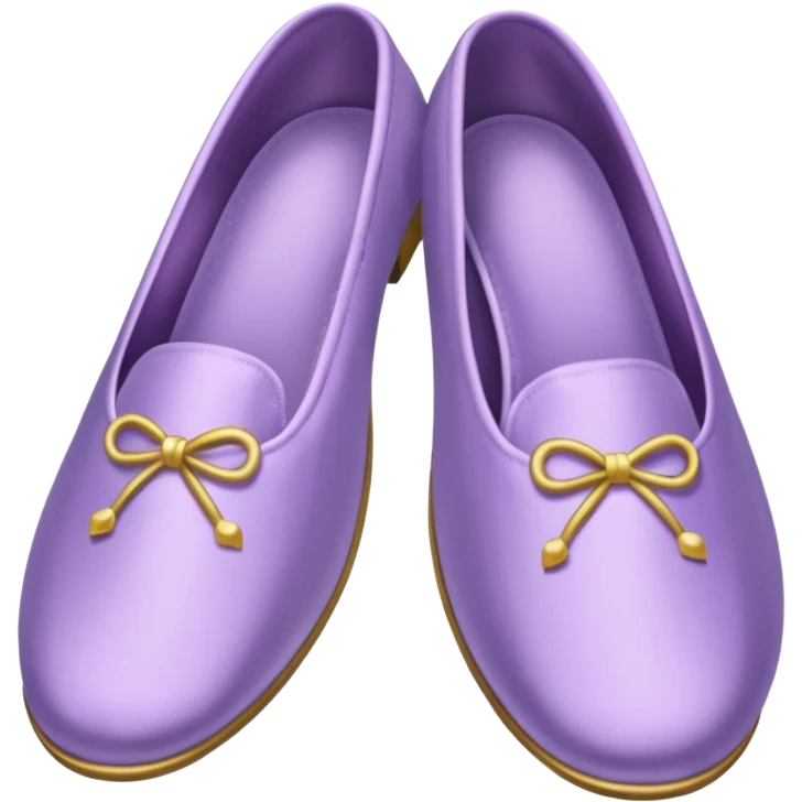 Light purple silk slippers and robe emoji