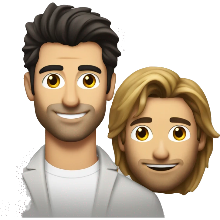 Justin baldoni next to Brad Pitt  emoji