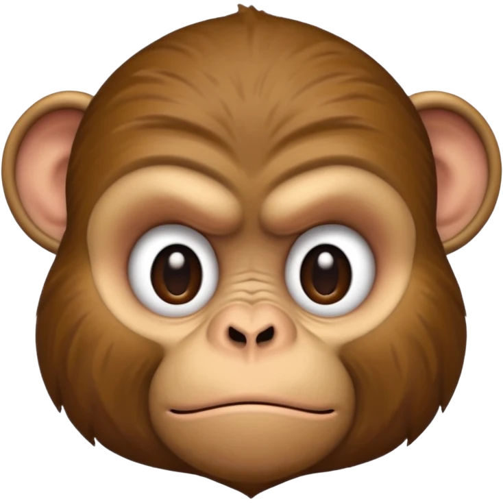 Grumpy monkey emoji