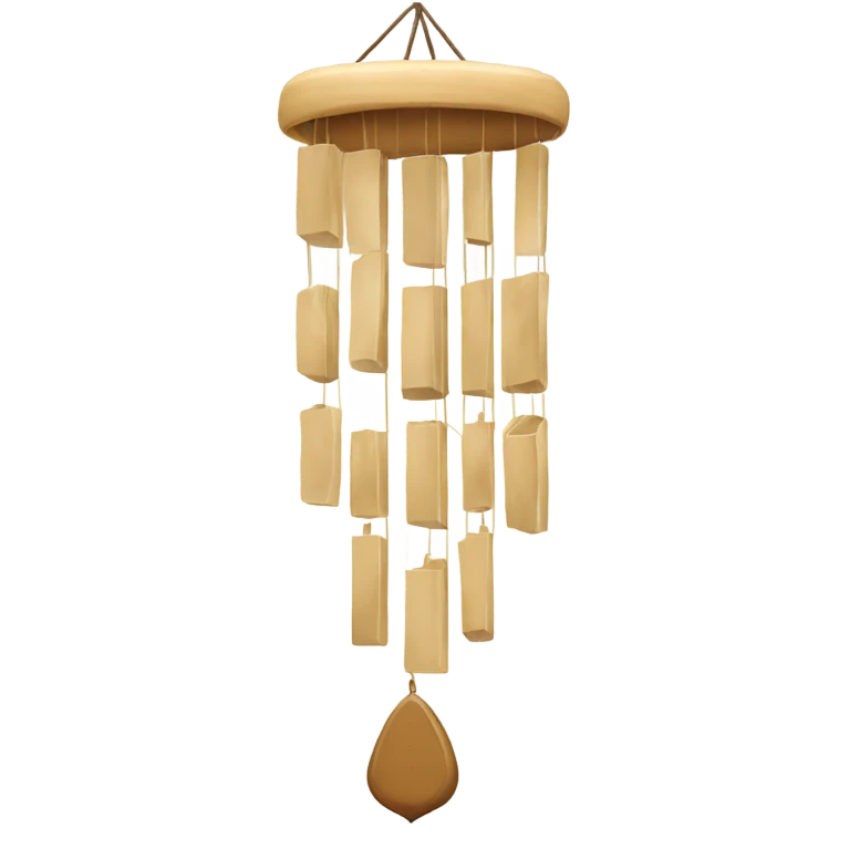 Beige wind chime  emoji