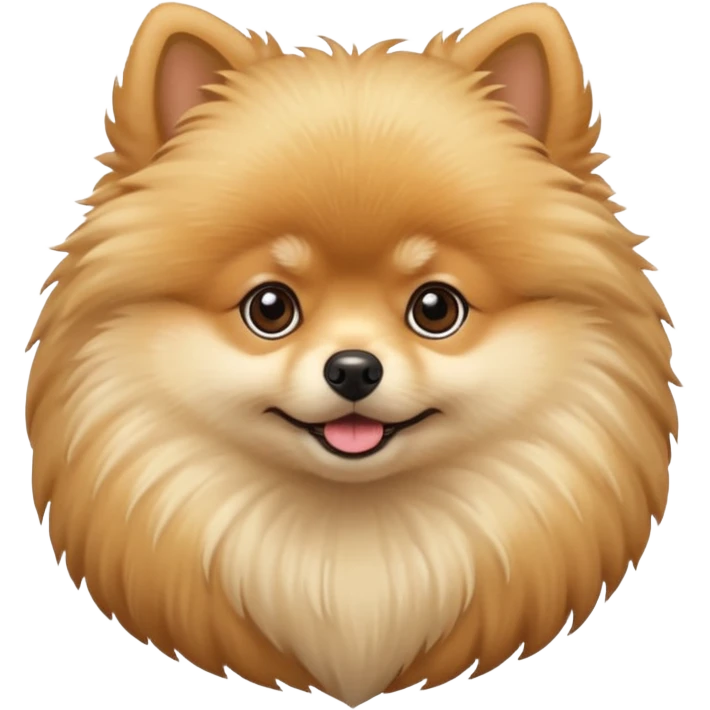 Pomeranian beige emoji