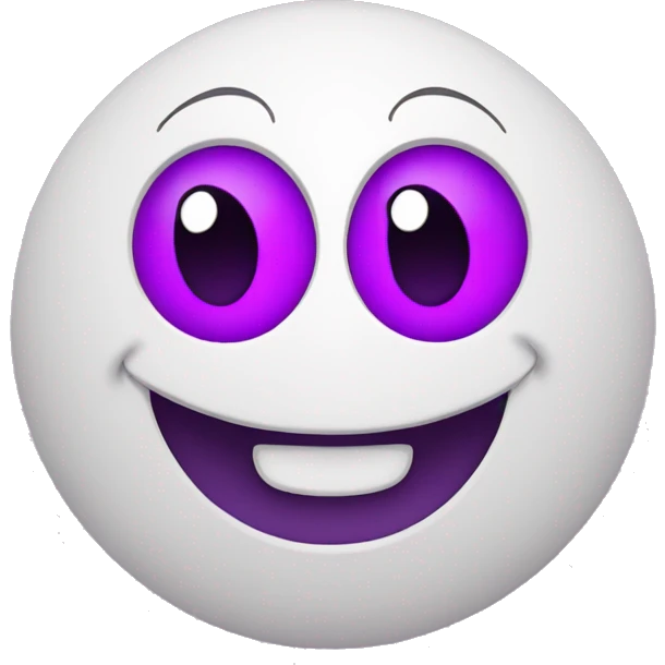 smiling face with purple heart-eyes emoji