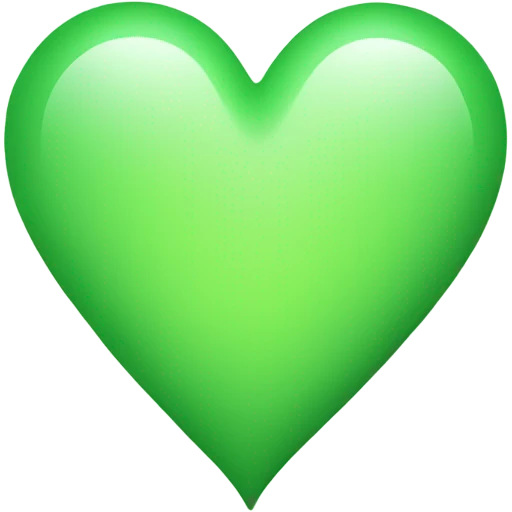 Light green heart emoji