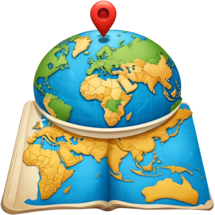 navegar, mar, mundo, mapa, brújula, dirección emoji