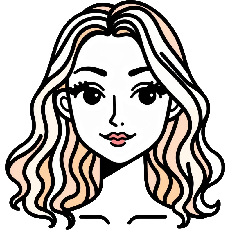 Girl with wavy hair and white skin emoji