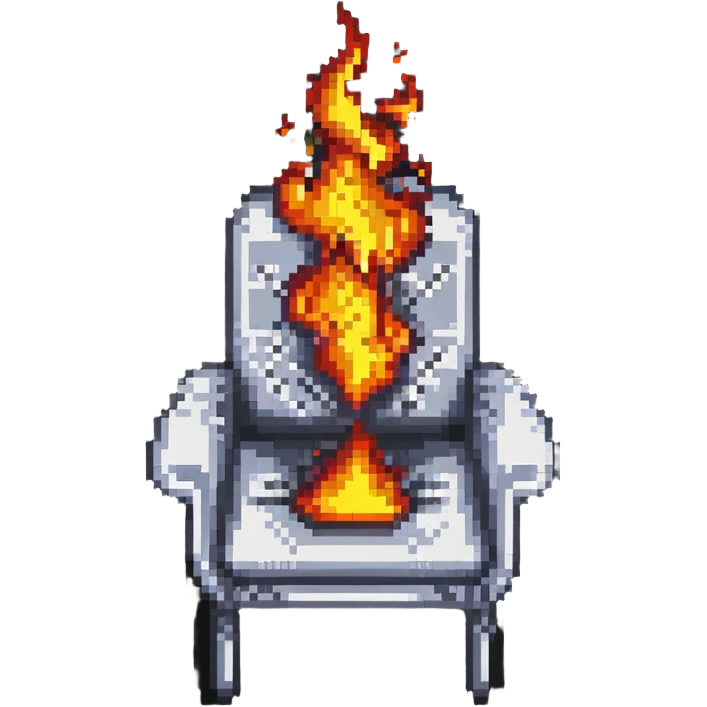 burning chair emoji