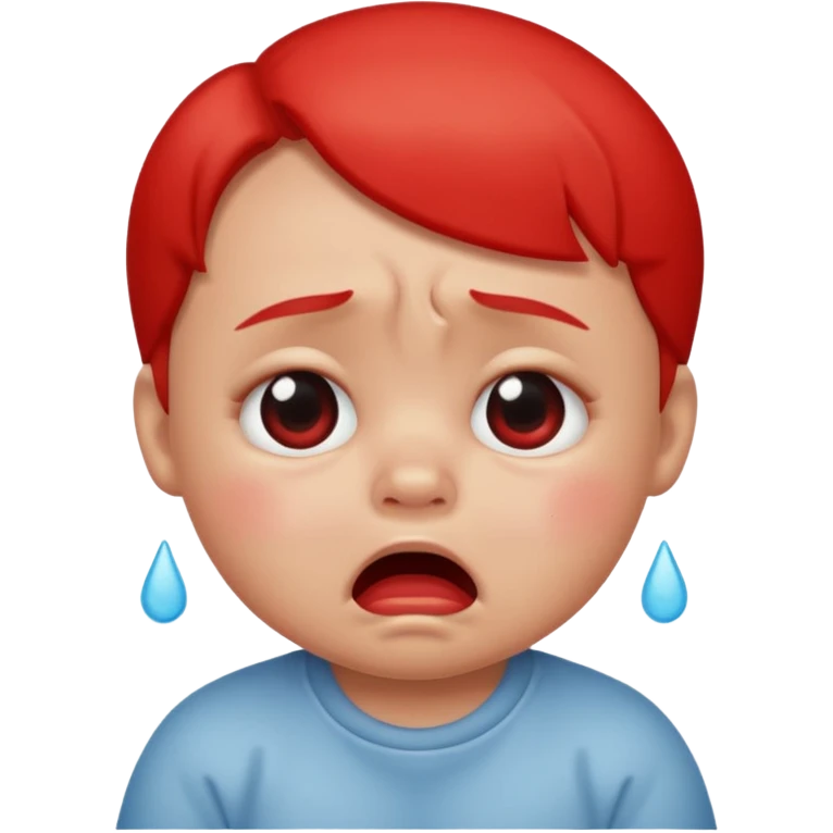 Baby crying emoji