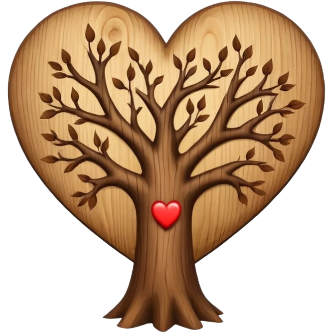 درخت قلب emoji