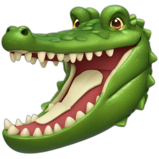 Crocodile avec des gants de boxe emoji