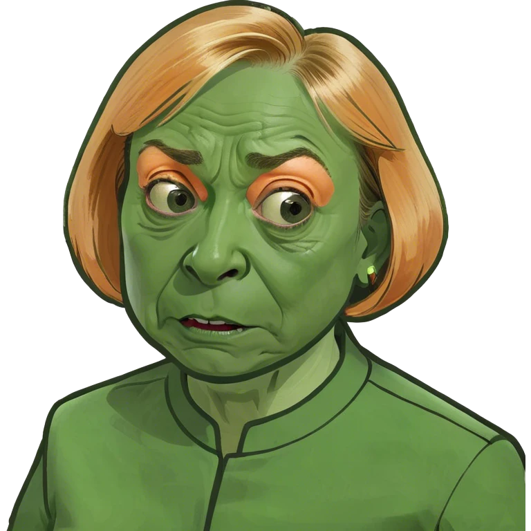 Maine Governor Janet Mills Behind Bars In an Orange Jumpsuit make her more realistic and scared without the mask more realistic with wrinkles  emoji