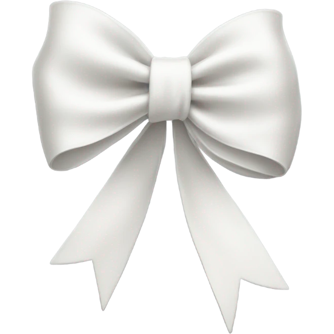 white bow emoji