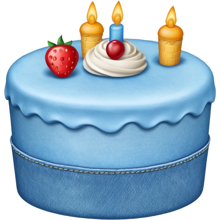 Denim cake  emoji