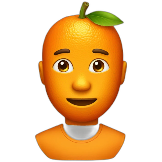 Tangerine emoji