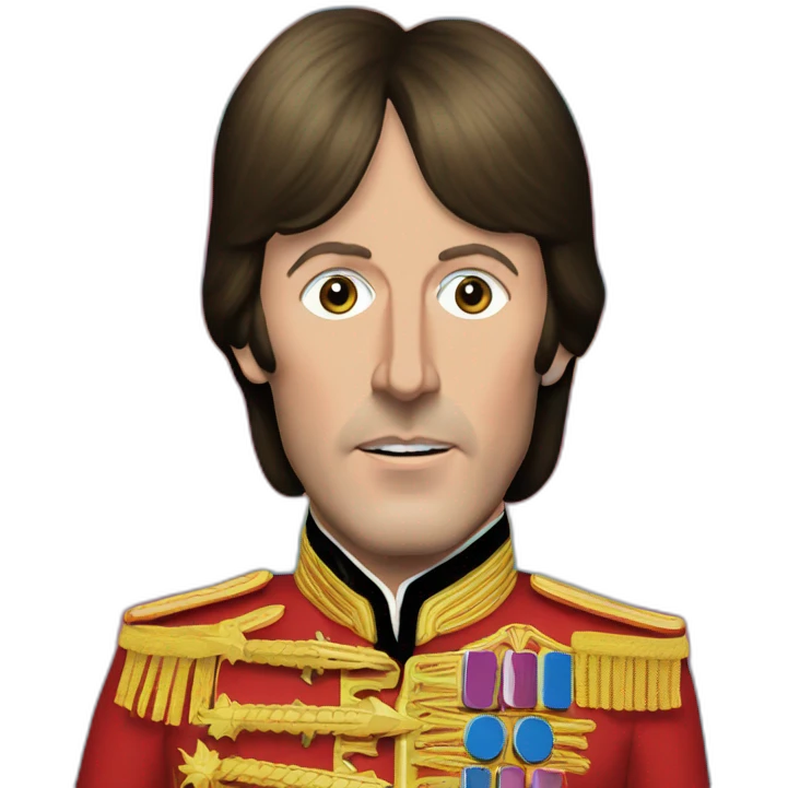 Paul McCartney head sgt pepper era emoji