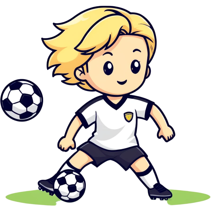 Blond girl socer emoji