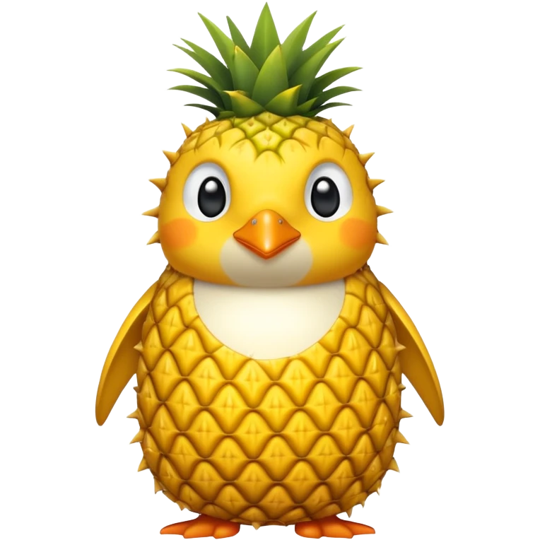a pineapple penguin  emoji