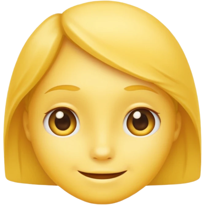 Shy yellow face emoji