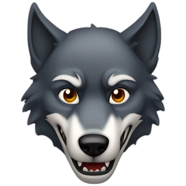 evil Wolf emoji