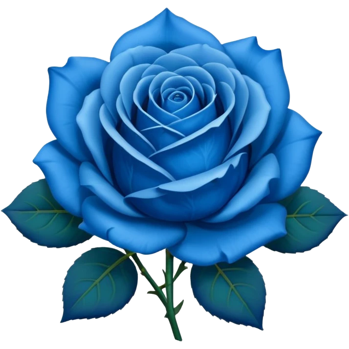 Rosa azul emoji