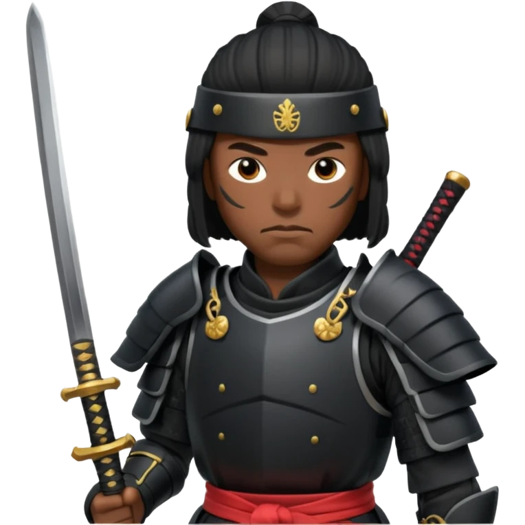 black samurai emoji