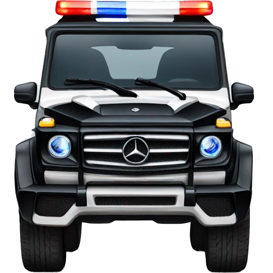 police Mercedes g-glasses  emoji