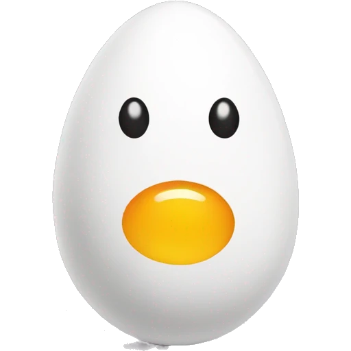Egg with body emoji