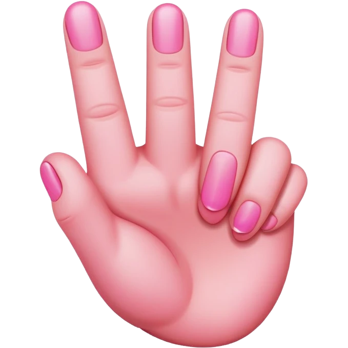 Pink middle finger  emoji