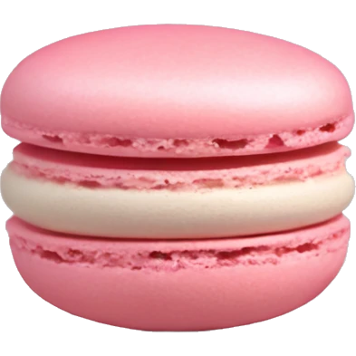 Soft pink macaron emoji
