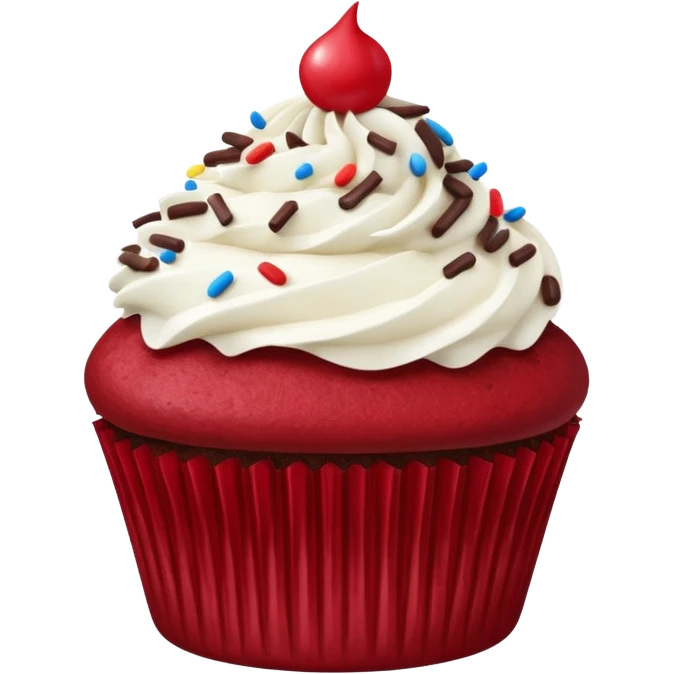 Red velvet cupcake  emoji