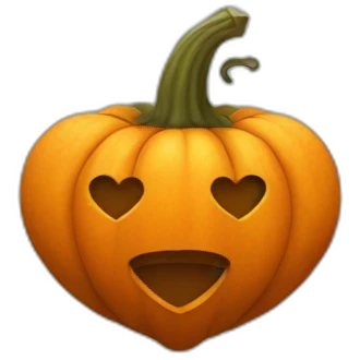 pumpkin heart emoji