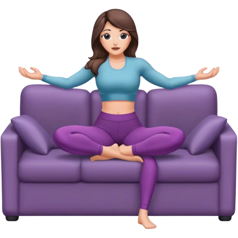 realistic kylie janner in yoga pants on couch emoji