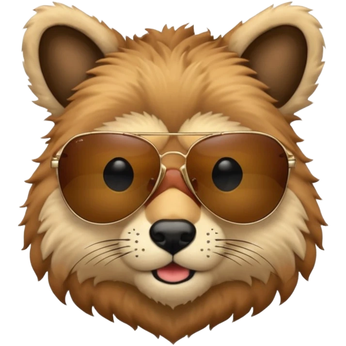 animal head and body wtih sunglasses  emoji