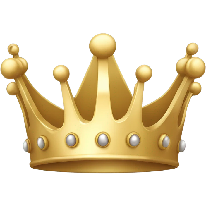 gold simple crown emoji