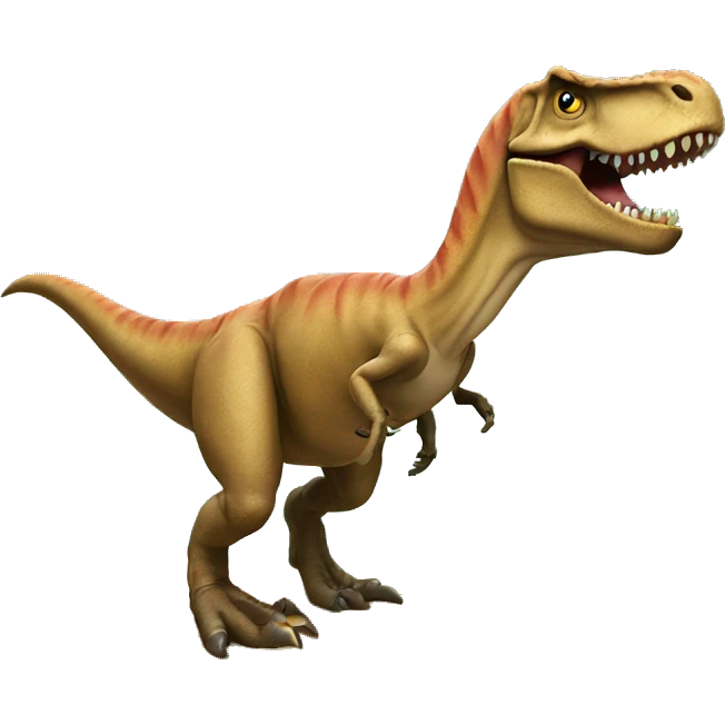 t-rex on a surfboard emoji