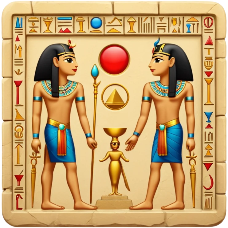 egypt wall art emoji